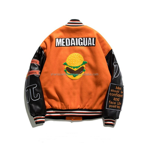 <b>Long</b> Sleeve Custom Made Mens Letterman <b>Jacket</b> Custom Logo Men's Letterman <b>Jacket</b> for Sale - Product Image 2