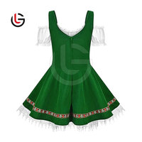 Dirndl bavarois décontracté grande taille, couleur unie, pour femme, 100% coton, idéal pour la saison estivale allemande et les festivals de bière, costume traditionnel d'Oktoberfest