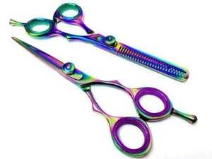 Professional Right-Handed <b>Beard</b> Moustache Trimming <b>Scissors</b> Straight Extremely Sharp Stainless Steel Long Handle Hair Dressing - Product Image 5