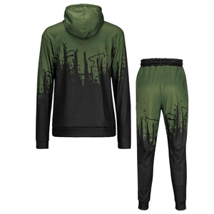 Men's High Street Style Quick Dry Solid Pattern Tracksuits Custom Design Latest Fashion High Quality Embroidered 100% Cotton - Product Image 2