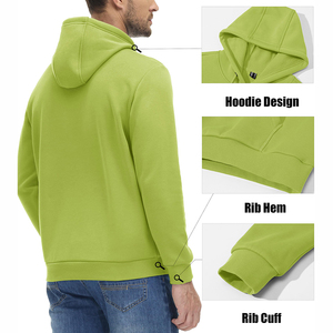 Sudadera con Capucha Extra Grande de Algodón Negra, Sudaderas y Sudaderas con Capucha de Felpa Personalizadas de Alta Calidad para Hombre y Mujer, Top Deportivo Cálido - Product Image 4