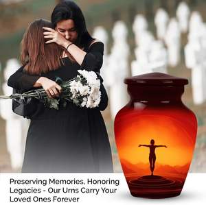 โกศอย่างสงบภายในสำหรับขี้เถ้ามนุษย์ผู้ใหญ่ผู้ชายโกศสำหรับใส่ของเผาศพอุปกรณ์ฝังศพชายและหญิงกำหนดขนาดเอง - Product Image 4