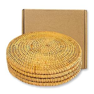 Hot Sale Latest Handmade Rattan <b>Placemats</b> & Coaster for Round Table Decorations <b>Christmas</b> OEM Rustic <b>Placemats</b> From Vietnam - Product Image 1