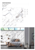 Carreaux de porcelaine émaillée polie 600x1200mm ACCENTS, très demandés, pour murs et sols intérieurs de cuisine et salle de bain, antidérapants et imperméables
