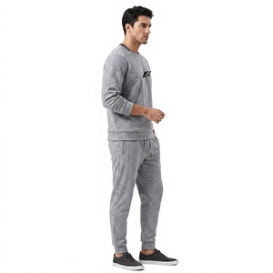 Conjuntos de Chándales de Forro Polar Personalizados para Hombre al por Mayor, Sudadera con Cremallera y Pantalones Jogger, Ropa Deportiva, Fabricación OEM de Marca Privada B2B - Product Image 3