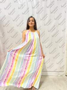 Robe longue de qualité supérieure pour femmes OEM couleur multicolore sans manches décontracté plus fabrication en gros digne de fête - Product Image 3