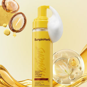 Lotion Coiffante Moussante Fixation Légère pour Boucles et Ondulations, Formule au Beurre de Karité, Huile d'Argan et Huile de Coco - Product Image 2