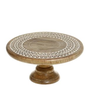 Precio barato hecho a mano mango de madera pastel pantalla Pedestal servir taza pastel soporte para el hogar restaurantes fiesta uso - Product Image 6