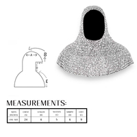 Anneaux de cotte de mailles en aluminium à motif plat Coif conçu sur mesure Rivets de vêtement en fer manufacturé en usine indienne rivetés