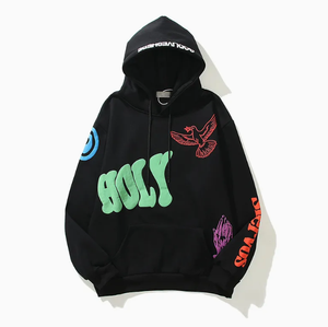 Sweat-shirt à capuche col montant en molleton de coton épais pour homme, coupe oversize à épaules tombantes, personnalisable OEM ODM, vierge, vente en gros, XXL - Product Image 2