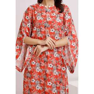 Traje de Dos Piezas Rojo para Mujer, Sin Costuras, 100% Algodón - Product Image 4