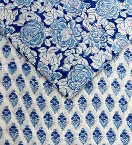 Tissu en coton imprimé à la main, 60x60, tissu de course, imprimé traditionnel de Jaipur, tissu en coton - Product Image 5