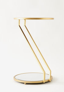 Table d'appoint en métal au design luxueux fait à la main avec plateau en verre pour chambre salon à prix abordable - Product Image 3