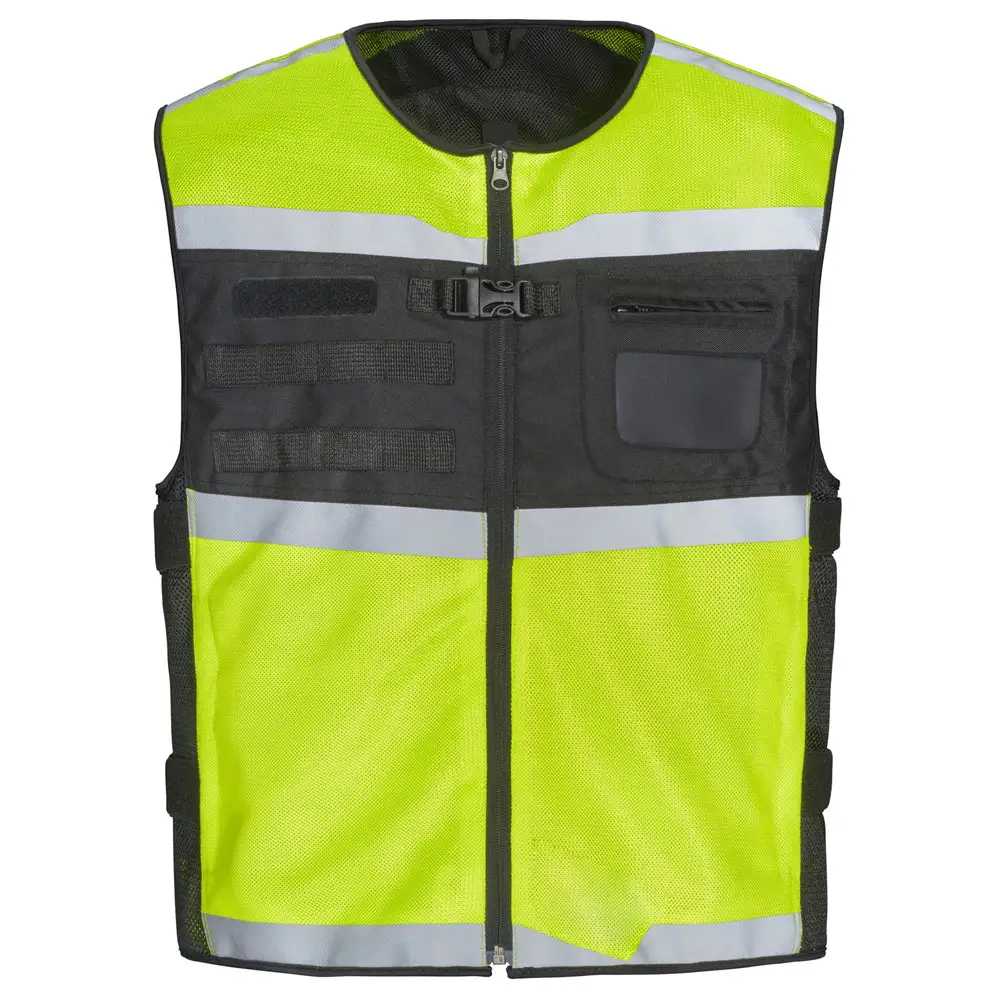 سترة سلامة Hi Viz للعمل مع جيب سحاب وعاكس عالية الرؤية لون مخصص وصلت حديثًا سترة أمان بسعر الجملة