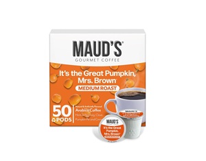 Cápsulas de Café con Sabor a Especias de Calabaza de Maud, 50 Unidades - Café 100% Arábica de Tueste Medio - Product Image 1