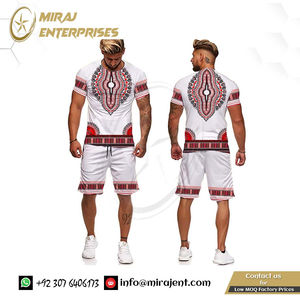 Conjuntos de pareja Estilo vintage Hip Hop Camisetas + Pantalones cortos Conjunto de chándal para hombre Novedad de verano 3D Estampado africano Casual Hombres Pantalones cortos Trajes - Product Image 4