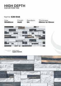 Carreaux de porcelaine pour l'élévation des murs extérieurs, système de mur extérieur, 300x600 mm - Product Image 4