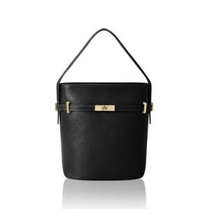 Bolso de Hombro Alto de Cuero Estructurado Hecho a Mano en Italia con Detalle de Cinturón-PM635 - Product Image 2