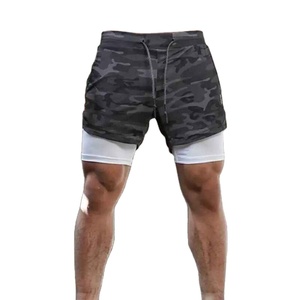 2In1 Double-Deck Short de sport pour homme Summer Fitness Training Jogging Bottom Sportswear Running Pants-Style Sporty Quick Dry - Product Image 1