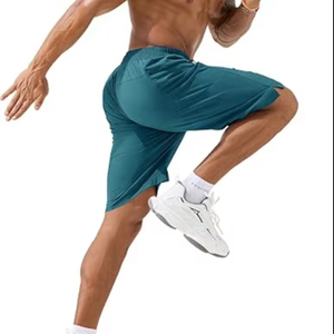 Shorts pour hommes en dentelle décontractés respirants anti-rides de couleur personnalisée avec taille élastique et options de taille personnalisées - Product Image 5
