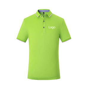 Nouveau modèle Vente en gros OEM à manches courtes polo de golf uni impression personnalisée logo T-shirt vierge 100% coton polos pour hommes - Product Image 3