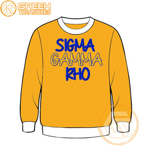Sudadera de lana de algodón Sigma Gamma Rho personalizada de alta calidad, Jersey bordado, chaqueta para mujer, ropa griega, estilo de hermandad - Product Image 5