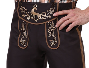 Prendas bávaras Nueva llegada Hombres Hot Traditional Octoberfest Bavarian Lederhosen Shorts Custom Unique Shorts - Product Image 4
