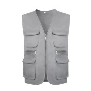 Chaleco de invierno de talla grande para hombre, cómodo, antibolitas, anticontracción, de poliéster, a prueba de viento, transpirable, con múltiples bolsillos, Chaleco corto - Product Image 5