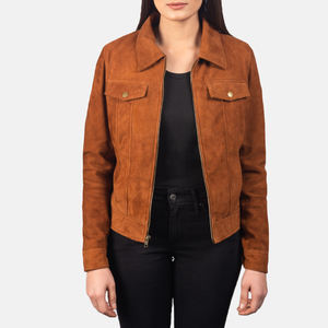 New Casual Plus Size Women Sheep Skin <b>Suede</b> Leather Breathable Cotton Filled Winter Bomber <b>Jacket</b> - Product Image 4