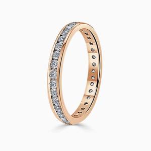 โรสโกลด์รอบตัดที่ยอดเยี่ยม CVD Lab ปลูกเพชรวงนิรันดร์เต็มแหวนปรับแต่งการออกแบบตามแหวนตั้งค่าช่องขนาด - Product Image 4