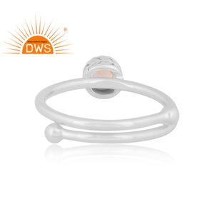 Diseño hecho a mano 925 Plata de Ley fina Citrino natural Piedra preciosa Anillo ajustable Fabricante de joyas - Product Image 4