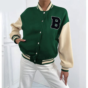 Chaquetas Varsity para Mujer al por Mayor, Nuevas y Elegantes, con Letras, Servicio OEM, Último Diseño, Color Sólido - Product Image 5