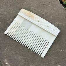 Peigne à cheveux en os de buffle viking de qualité artisanale écologique, style sculpté, agate d'Inde, os naturel, massage du cuir chevelu, peigne courant - Product Image 5