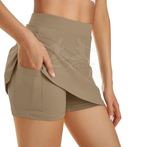 Jupe de tennis du fabricant pakistanais avec short Jupe de tennis au meilleur prix avec short Jupe de tennis à quantité minimale de commande basse avec short - Product Image 1