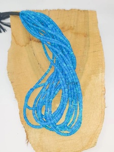 สร้อยคอลูกปัดโอปอลไฟเอธิโอเปียน16นิ้วสีฟ้าสวยงามลูกปัดหินโอปอลสีเรียบสำหรับคริสต์มาสฮาโลวีน - Product Image 2