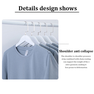 180 Gsm 100% coton T-Shirt haute qualité unisexe blanc col rond chemise hommes basique coton Camiseta - Product Image 5