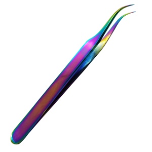 Source of Surgical Stainless Steel Eyebrow Tweezers and Scissors with <b>Pointed</b> Tips 10mm Length Durable for Eyelash Extensions - Product Image 1