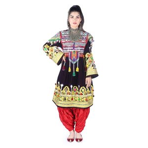 Ropa de fiesta y ropa de boda Estilo simple y moderno Las mujeres culturales tribales afganas usan vestidos confeccionados Precio al por mayor personalizado - Product Image 6