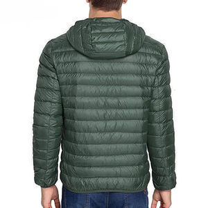 Doudounes d'hiver personnalisables de haute qualité pour hommes, meilleures ventes entièrement avec col montant, tissu en toile, vente en gros OEM - Product Image 4