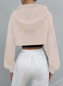 Sudadera con capucha de gran tamaño con logotipo personalizado a la moda para mujer, ropa de calle, Jersey, Sudadera con capucha, proveedor OEM - Product Image 2