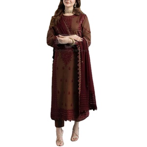 Collection festive Shalwar Kameez Dupatta pour femmes 3 pièces Shalwar Kameez Dupatta imprimé numérique pour femmes - Product Image 1