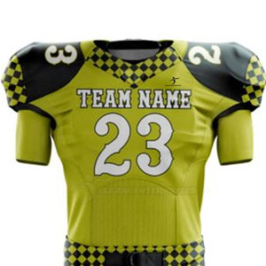 Uniforme de fútbol americano transpirable de poliéster 100% para hombre Diseño de conjunto de promoción de precios - Product Image 3