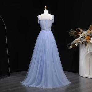 Robes de soirée élégantes Jancember LSZ058, style princesse, à franges, en forme de A, avec cristaux, pour soirée de gala - Product Image 2