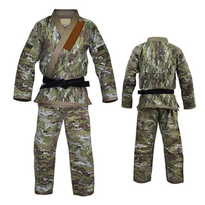 เครื่องแบบ BJJ GI Jiu Jitsu ของผู้ชายชุดฝึกคุณภาพสูงสำหรับคาราเต้มวยไทยการต่อสู้แบบไทยมีตัวจัดวางด้านหน้า - Product Image 1