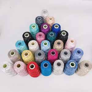 Linea di tessitura per macchine per maglieria a mano in filato di <span class=keywords><strong>cotone</strong></span> con perline in filato di paillettes piccole da 60G - Product Image 3