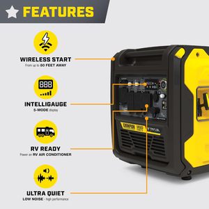Prêt à être expédié NOUVEAU Générateur à Gaz Inverter Portable Silencieux Champi 11 000 W Démarrage à Distance Capteur de CO Garantie 3 Ans Alimentation de Secours Extérieure - Product Image 2