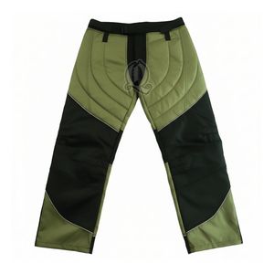 Pantalones de Portero de Floorball Negros Oliva al por Mayor, con Acolchado Fuerte, Áreas Reforzadas, Poliéster Duradero, Pantalones de Protección para Entrenamiento - Product Image 1