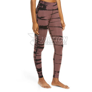 Leggings de yoga de bonne qualité, taille élastique, logo personnalisé, prix bas, vente en ligne. - Product Image 4