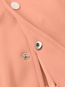 Comfortable Daily Wear <b>Men's</b> Wool <b>Jacket</b> with Vintage Inspired Look Stand Collar & Front Logo-Stylish Casual Street College Wear - Product Image 4
