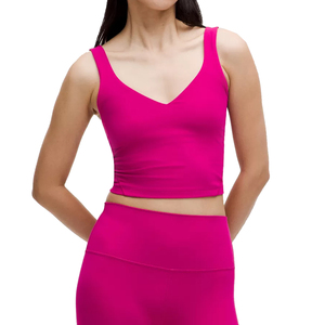 Vente en gros de débardeur d'entraînement de gym et de yoga pour femmes 100% coton vêtements pour femmes haut de yoga avec logo personnalisé - Product Image 1